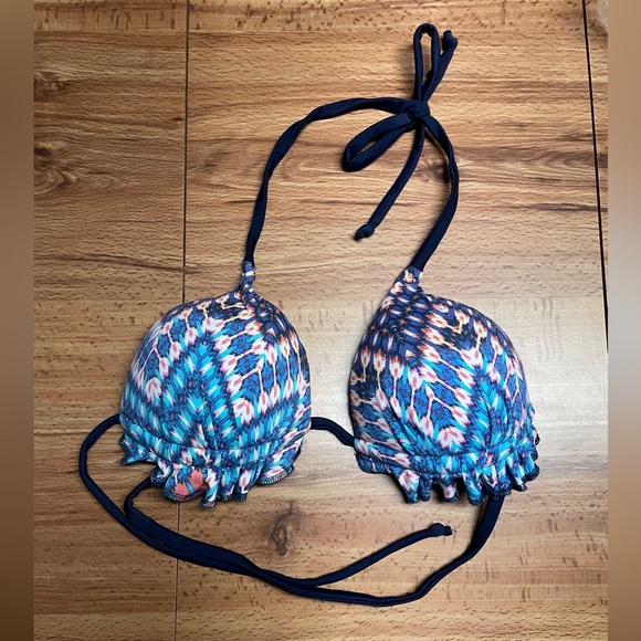 Kaleidoscope Print Bikini Top - Picture 1 of 6